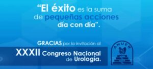 DEMESA agradece la invitación al XXXII Congreso Nacional De Urología